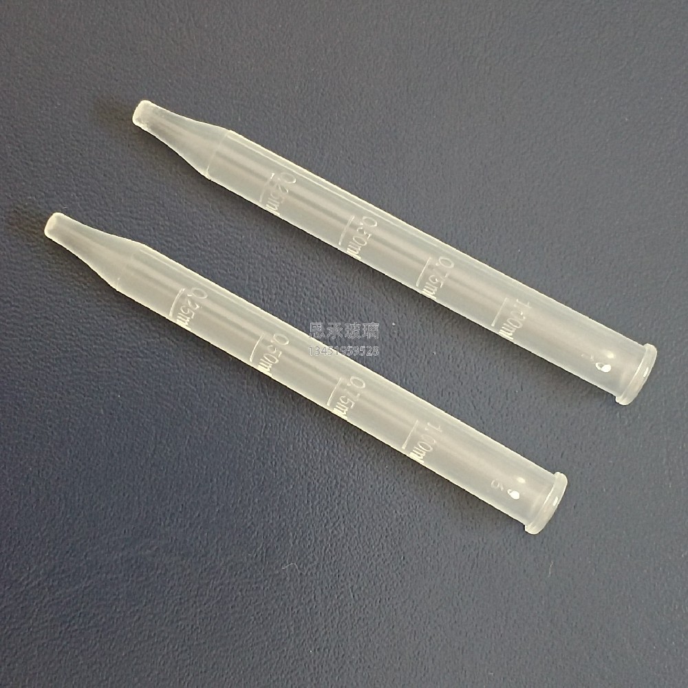 7*75mm 尖头塑料刻度滴管  产品编号：SZDP-75-1