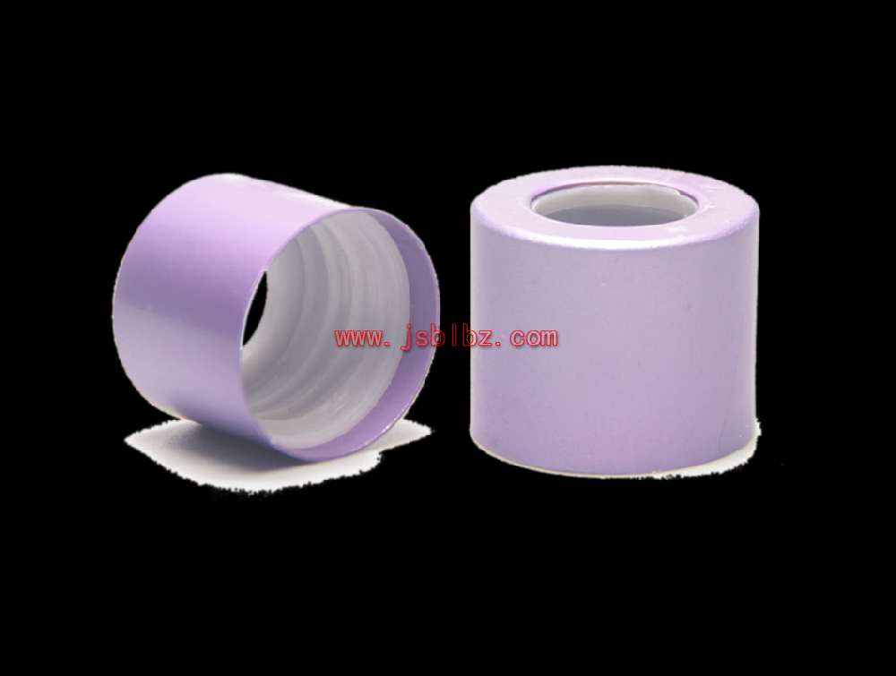 紫色电化铝奶头圈彩色电化铝盖定制