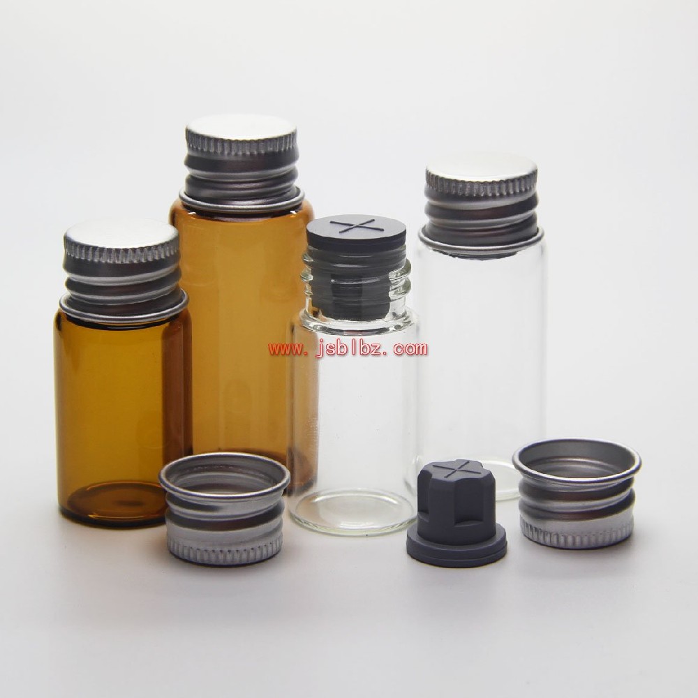 管制瓶玻璃瓶螺口卡口化妆品药用玻璃瓶带铝盖